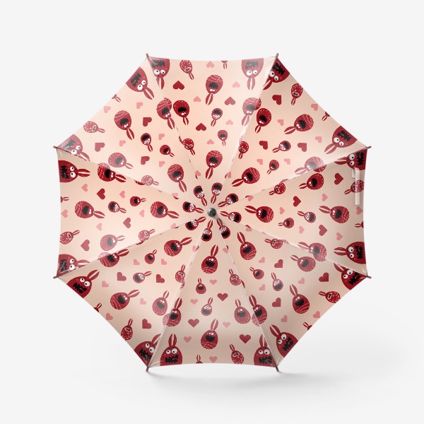 Зонт «Пасхальный паттерн на бежевом»