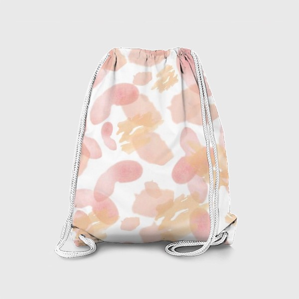 Рюкзак «Абстракция акварельная розовая»
