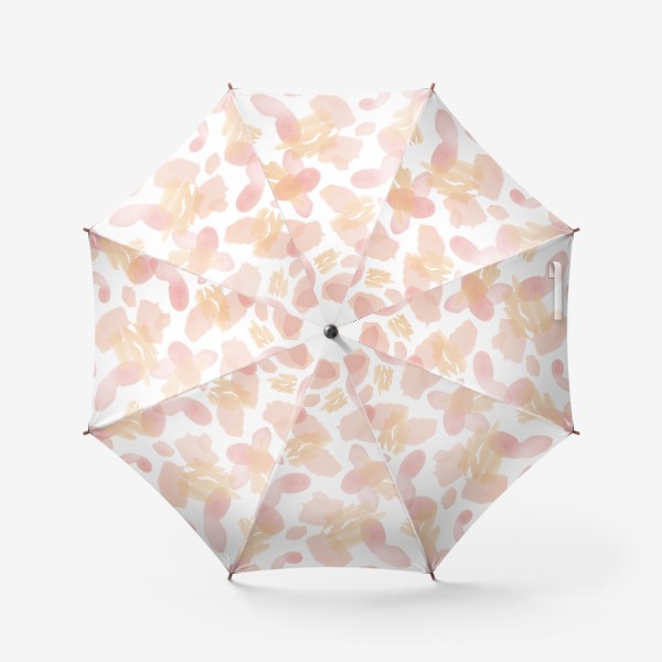 Зонт «Абстракция акварельная розовая»