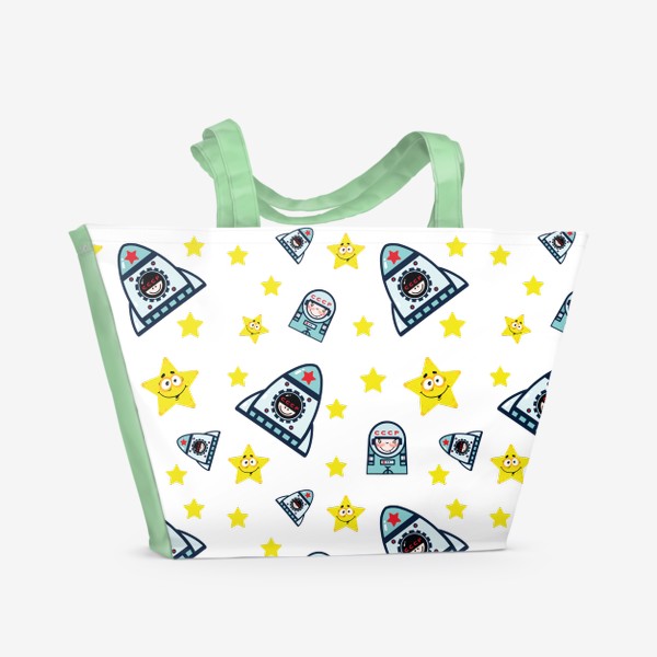 Пляжная сумка «Паттерн космос. »