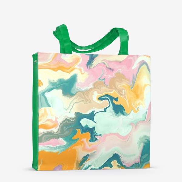Сумка-шоппер «абстрактный разноцветный  фон с эффектом акрила »