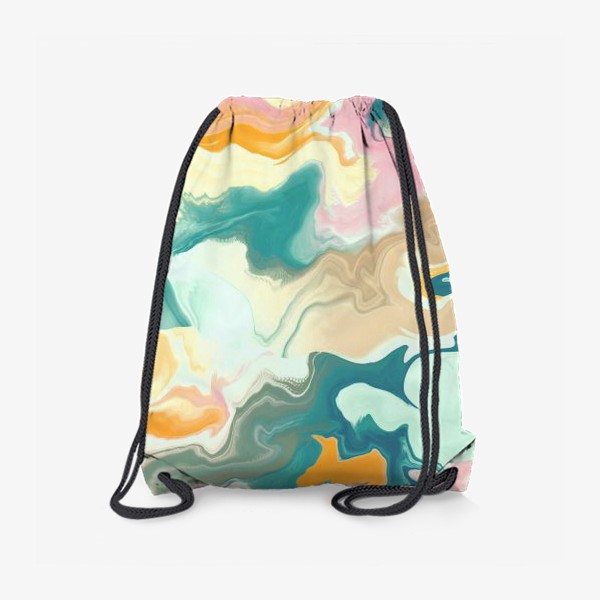 Рюкзак «абстрактный разноцветный  фон с эффектом акрила »