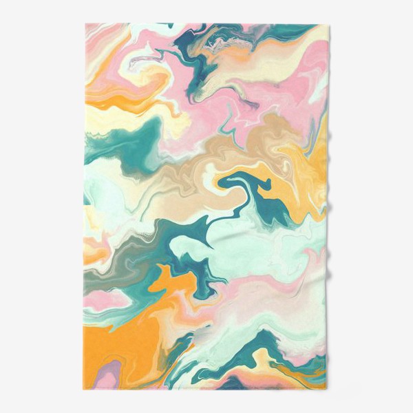Полотенце «абстрактный разноцветный  фон с эффектом акрила »