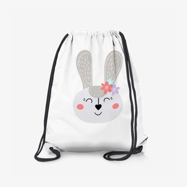 Рюкзак «Милый зайчик. Кролик с цветочками»
