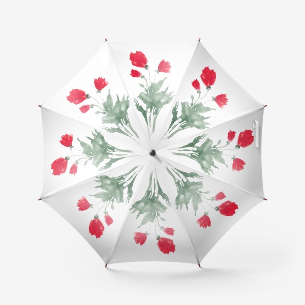 Зонт «Красный цветок»