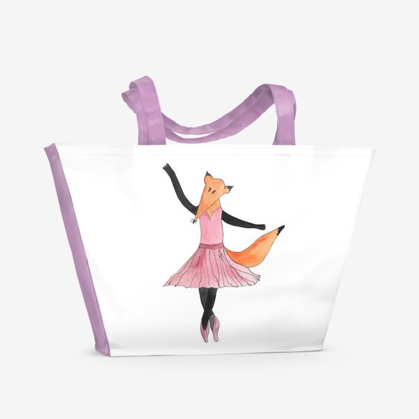 Пляжная сумка «Лисица Балерина»