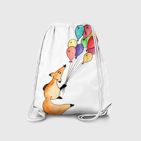 Рюкзак «Лисенок с шариками. Счастье на ниточке.»