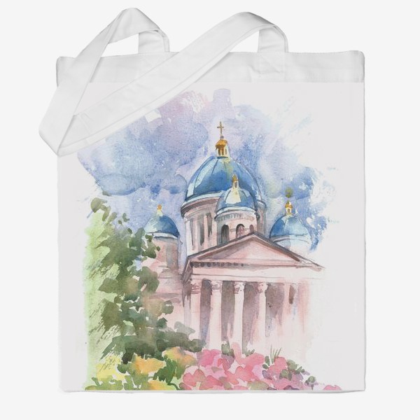 Сумка хб «Смольный собор, Санкт-Петербург»