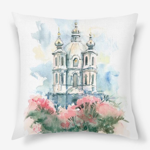 Подушка «Смольный собор, Санкт-Петербург»