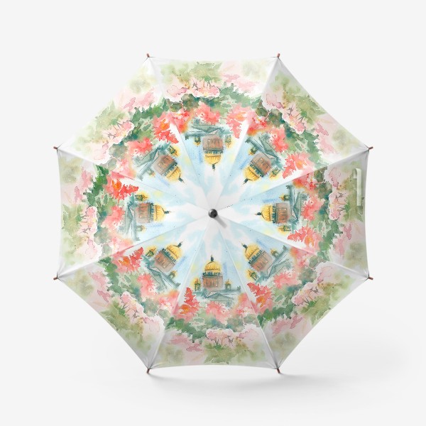 Зонт «Исаакий в цветах, Санкт-Петербург»
