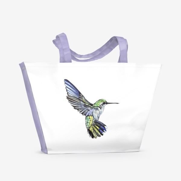 Пляжная сумка «Птичка Колибри»