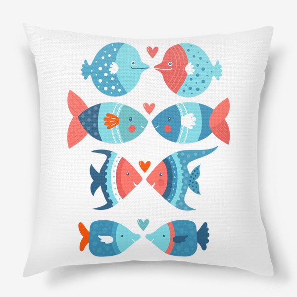 Подушка «Рыбки love»