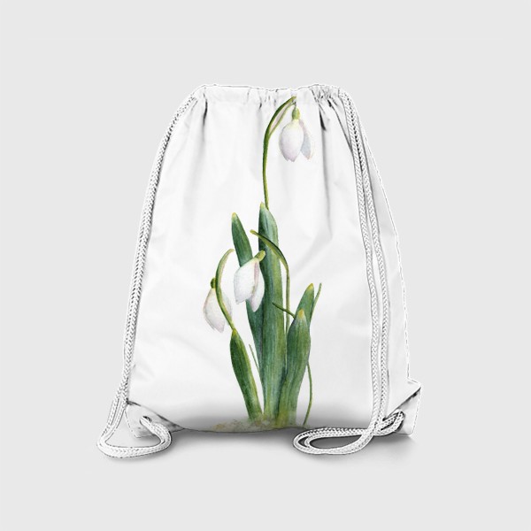 Рюкзак «Нежность самой весны. Подснежники.»