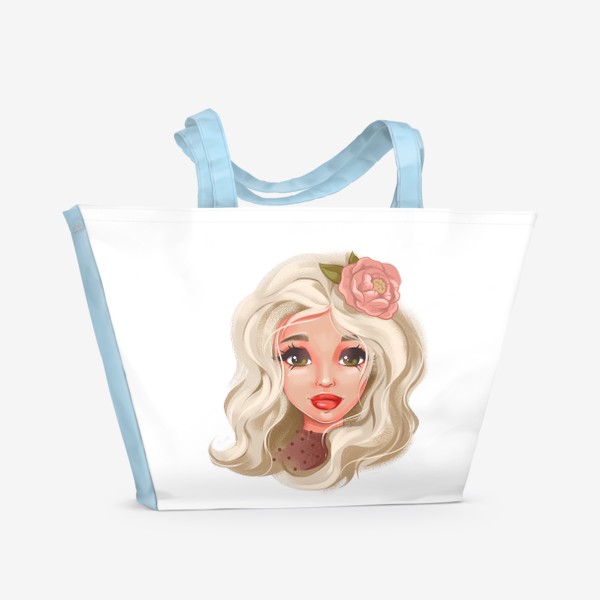 Пляжная сумка «гламурная блондинка»