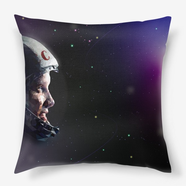 Подушка «гагарин и космос»