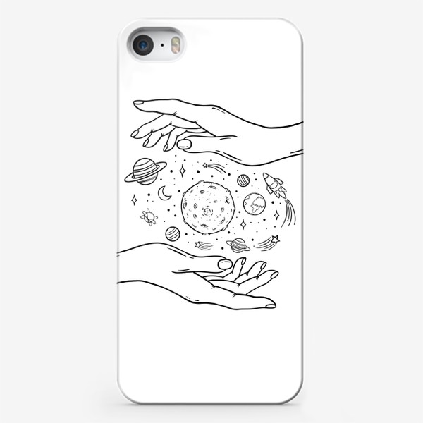 Чехол iPhone «Космос в руках »