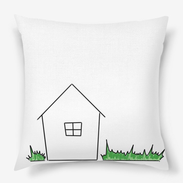 Подушка «Трава. Трава у дома. Зеленая-зеленая трава. День космонавтики »