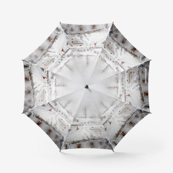 Зонт «белые крыши»