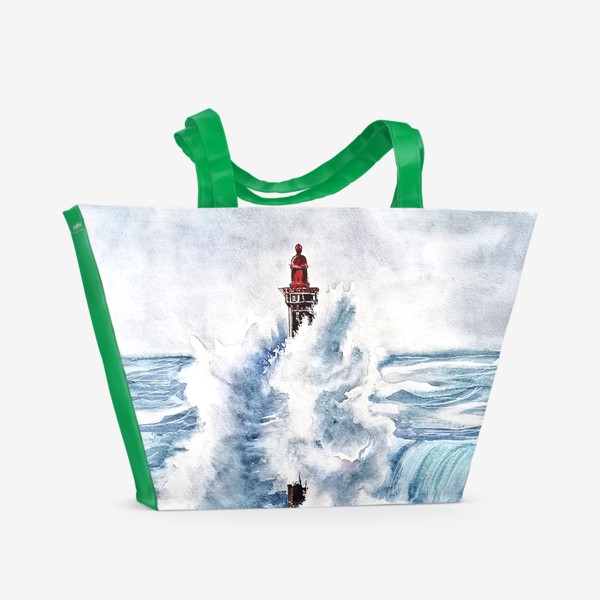 Пляжная сумка «Маяк море»