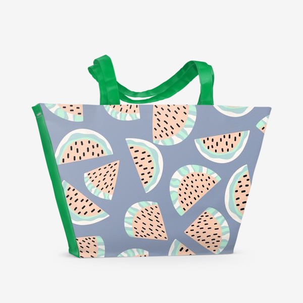 Пляжная сумка «Арбузные ломтики в бохо стиле»