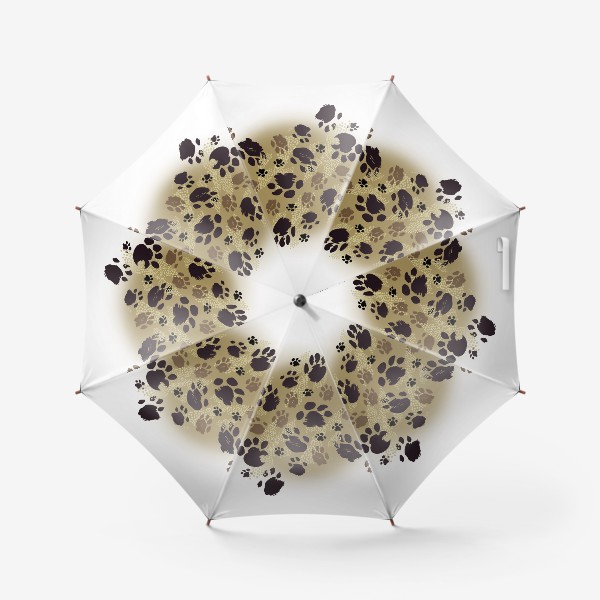 Зонт «Лапки на бежевом»