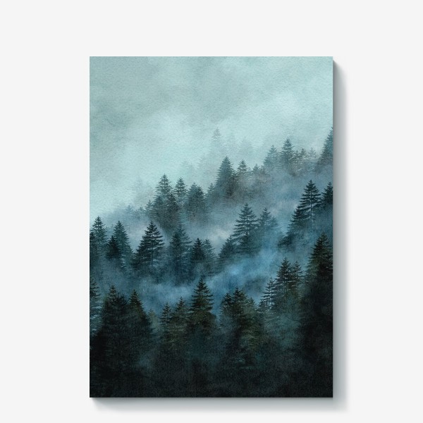 Холст «Туманный лес»