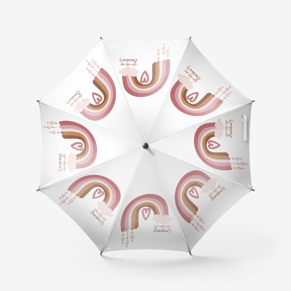 Зонт «Радуга в бохо стиле»