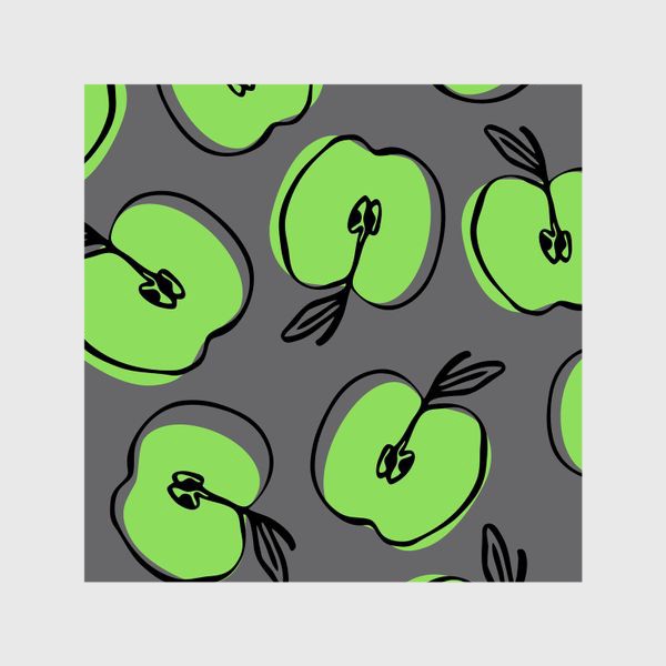 Шторы «зеленые яблоки»