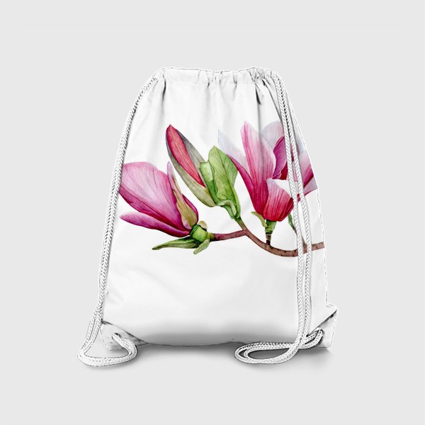Рюкзак «Акварельные цветы Магнолии»