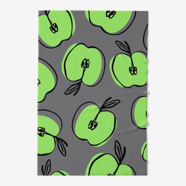 Полотенце «зеленые яблоки»
