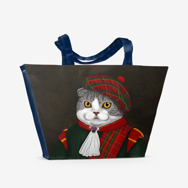 Пляжная сумка «Шотландский кот»