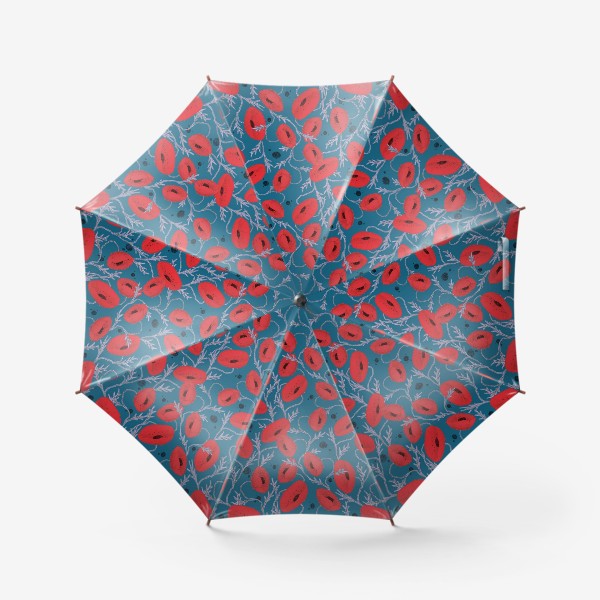 Зонт «Маки паттерн»