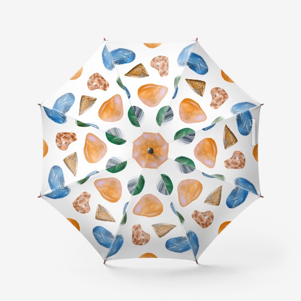 Зонт «Разноцветные драгоценные камни. Агат»