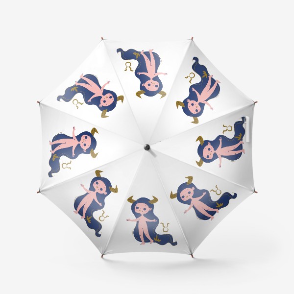 Зонт «Телец знак зодиака. голышка малышка»