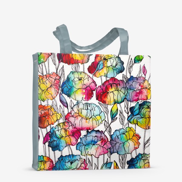 Сумка-шоппер «Цветы радуги»