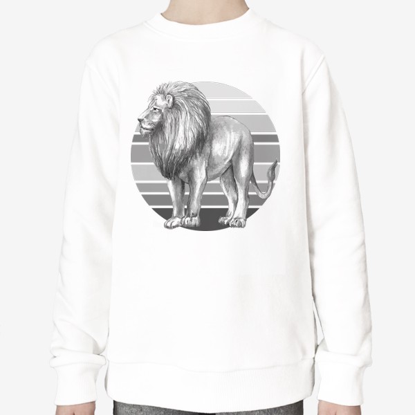 Свитшот «лев, дизайнерская футболка»