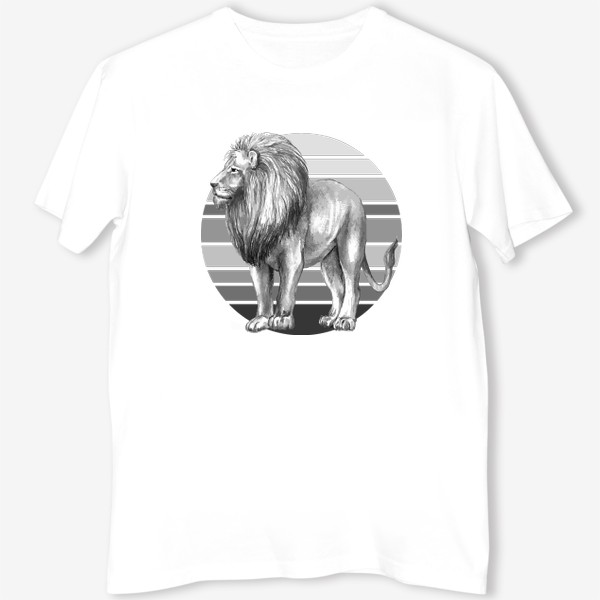 Футболка &laquo;лев, дизайнерская футболка&raquo;