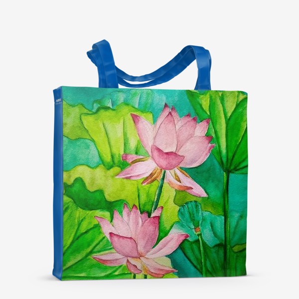 Сумка-шоппер «Лотосы (водяные цветы)»