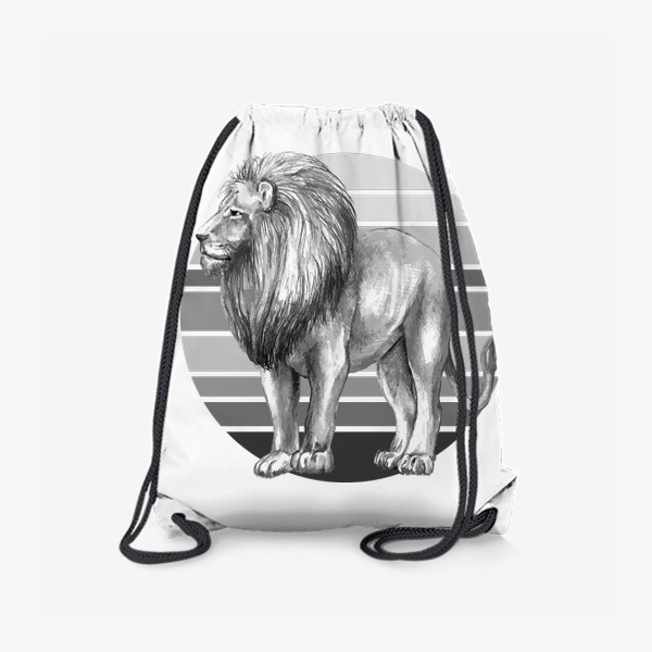 Рюкзак «лев, дизайнерская футболка»