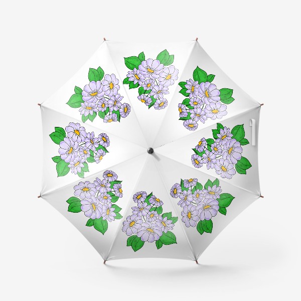 Зонт «Лавандовые ромашки»