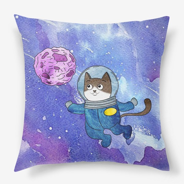 Подушка «Кот в космосе»