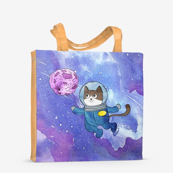 Сумка-шоппер «Кот в космосе»