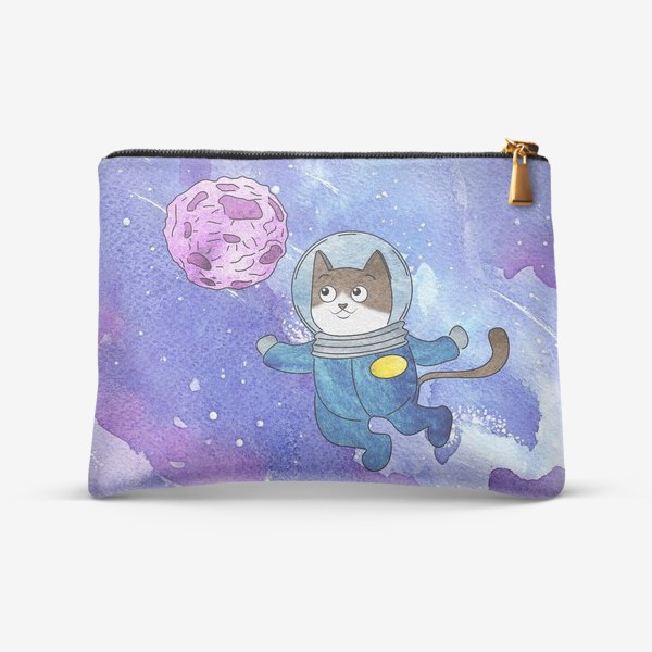 Косметичка «Кот в космосе»