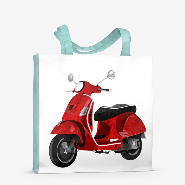 Сумка-шоппер «Италия. Красный мотороллер»