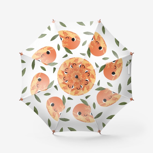 Зонт «Милое яблоко. Детский фруктовый паттерн»