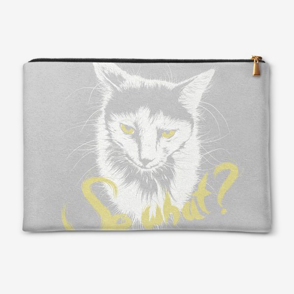 Косметичка «Angry cat says "so what?"»
