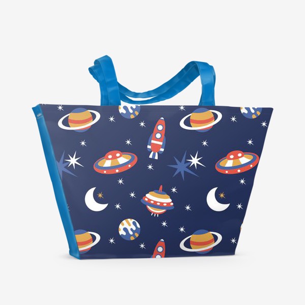 Пляжная сумка «Космический полет»