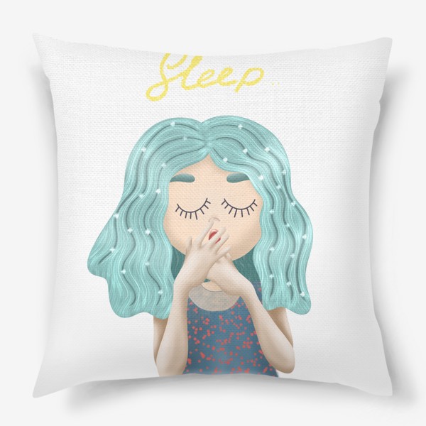 Подушка «Сонная девочка»