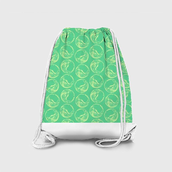 Рюкзак «Теннисные мячи на зеленом фоне»
