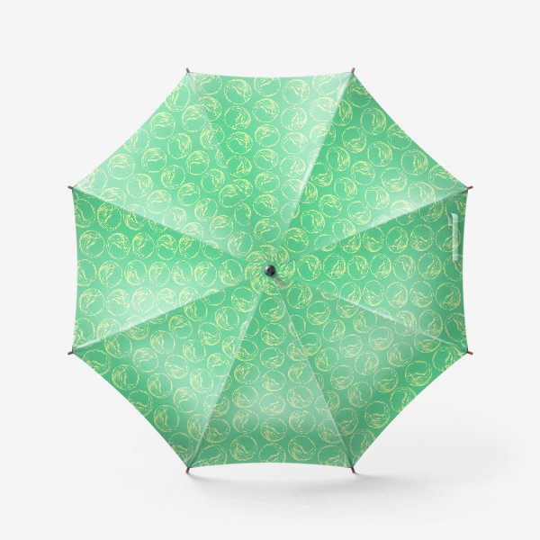 Зонт &laquo;Теннисные мячи на зеленом фоне&raquo;